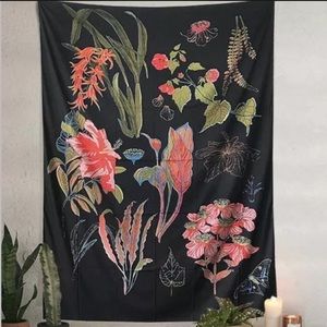 NEW Urban Outfitters Botanical Chart Wall Tapestry